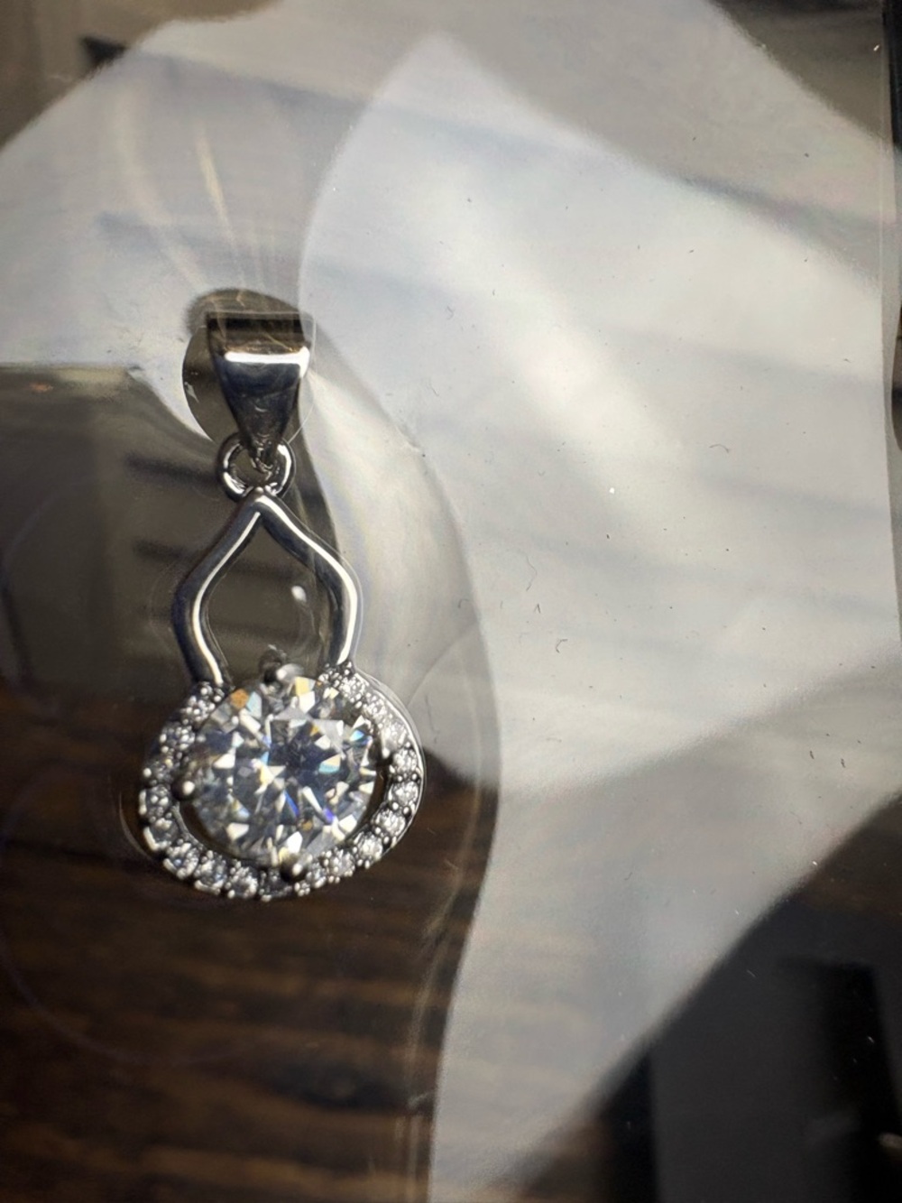 MOISSANITE necklace pendant 925 - Picture 4 of 8